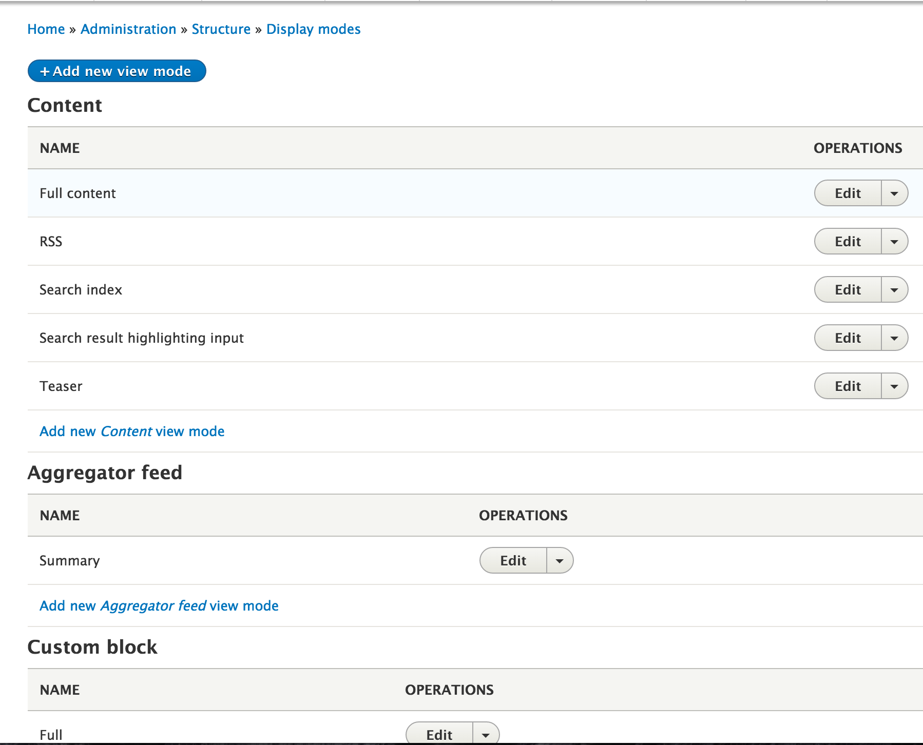 Custom Block View Modes