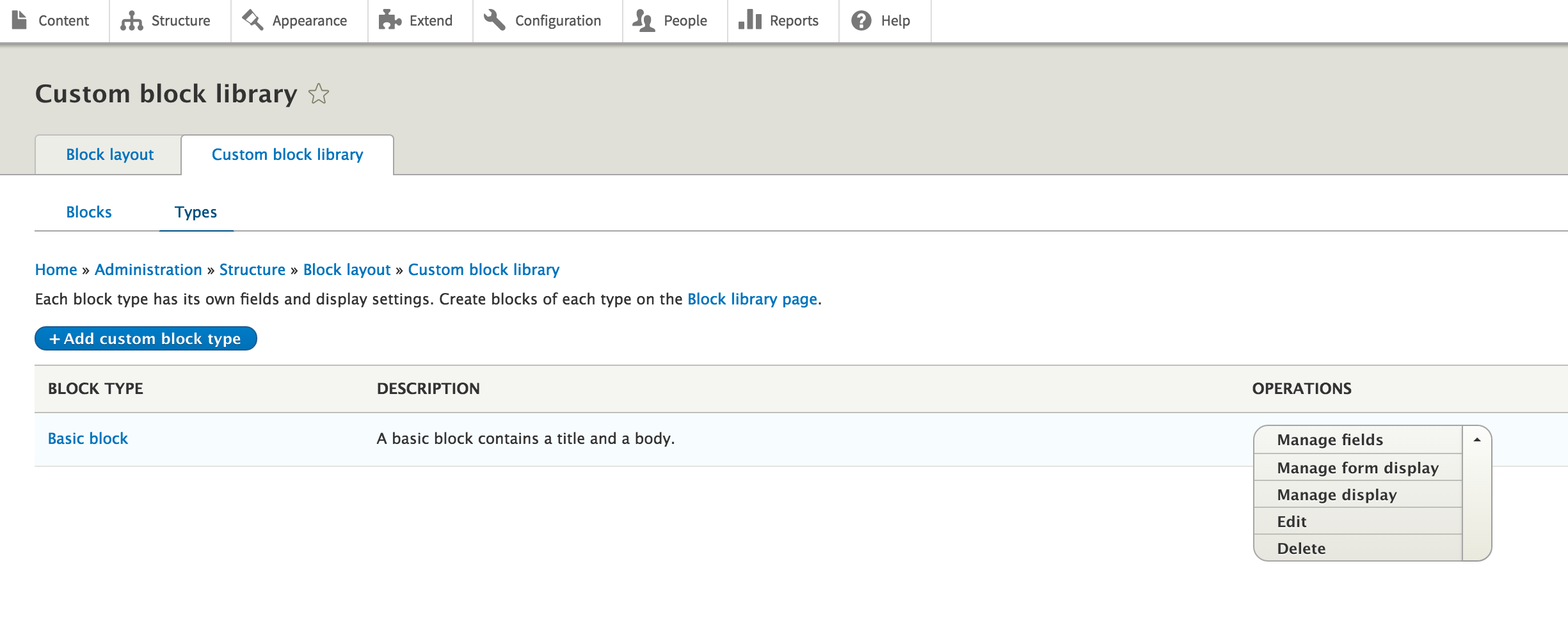 Basic Block Options