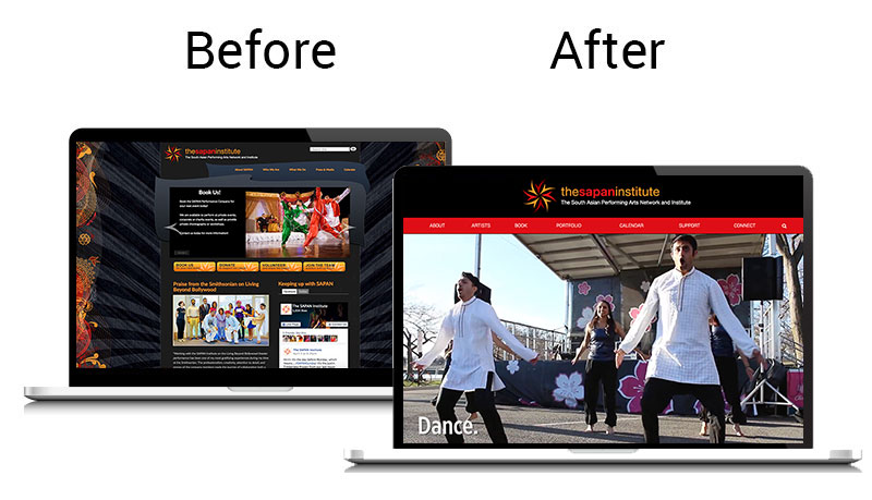 SAPAN Homepage Comparison