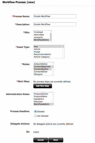 Setting up a Simple Workflow in Oracle WebCenter Sites | Function1