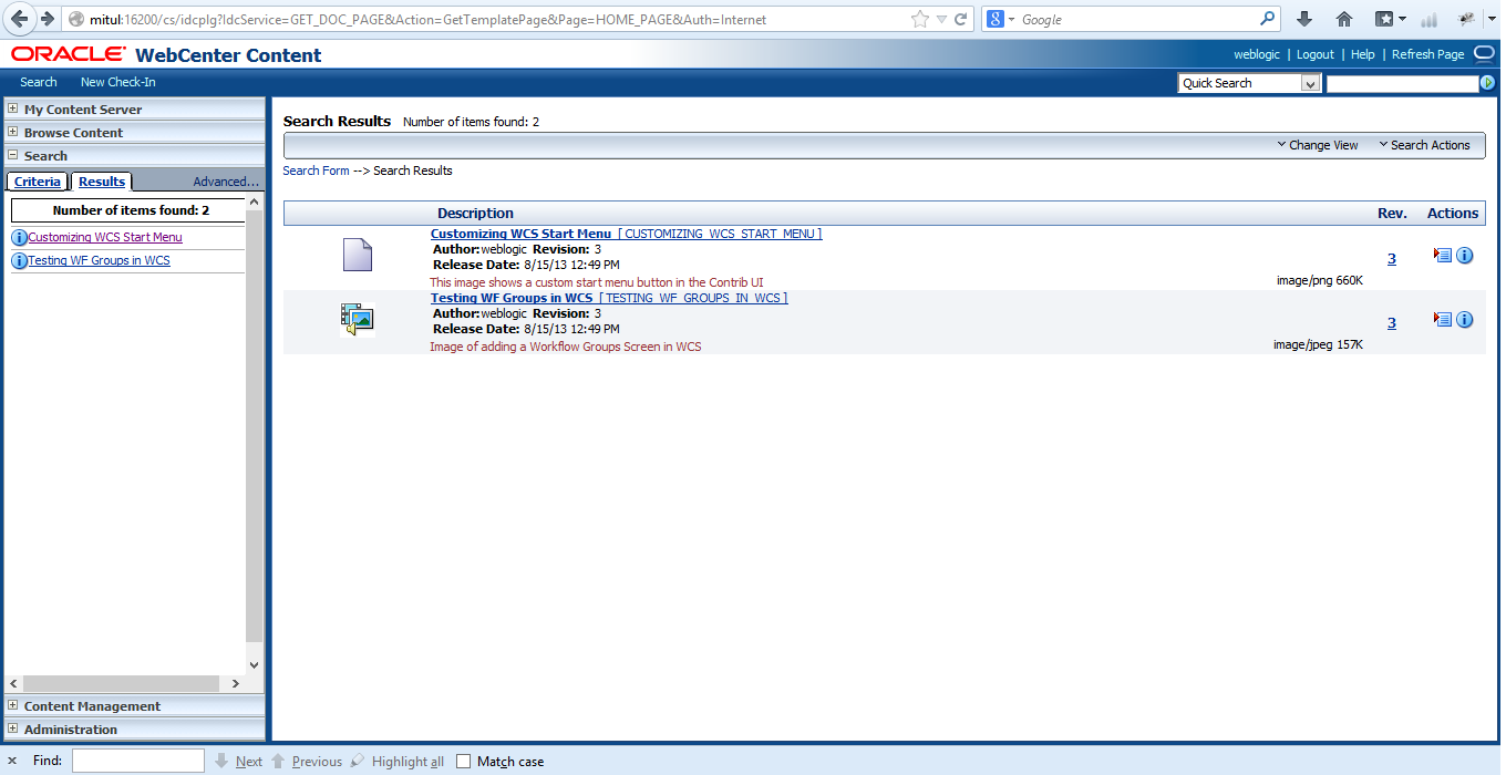 WebCenter Sites 11g R1 (11.1.1.8.0) First Look: The WebCenter Content ...